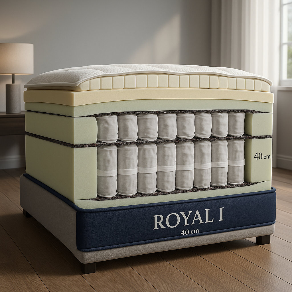 How often to change a mattress – cross-section of the Royal I high pocket spring and foam encased mattress